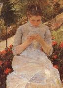 Mary Cassatt Being young girl who syr France oil painting artist